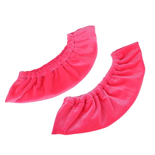 Generic 2x Patins de Hóquei No Gelo Capas Felpudas Lâminas Absorventes Protetores Rosa XXXL
