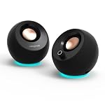 CREATIVE – CREATIVE Pebble Pro (Schwarz) USB-C PC-Lautsprecher mit Blue