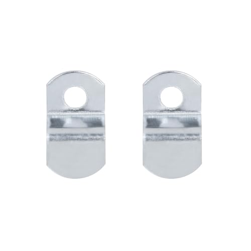 Image of T Tulead Canvas Clips for Picture Framing Single Hole Offset Clips 1 /2 inch Offset Mirror Clip 20PCS with Screws