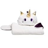 Kanguru Wearable Hooded Blanket Gifts for Girl 5 6 7 8 9 10 Year Old- Fun Christmas and Birthday Gifts for Kids (White)