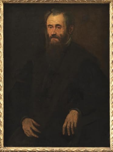 Tableau Portrait d'homme du Tintoret 60x90cm pour revitaliser un mur vide