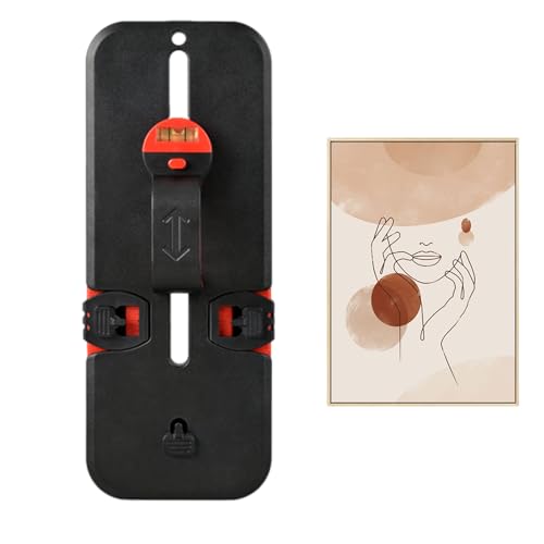 DAWCBVJQ Outil d'Accrochage pour Cadre Photo,Marqueur d'Alignement Murale Pliable Et De Haute Précision,Dispositif Manuel de Suspension pour Tableaux | Pour Débutants Amateurs Femmes Hommes Décoration
