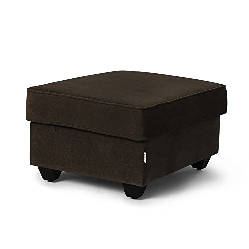 Image of Wakefit Sofa Set | 3 Year Warranty | Sofa 3 Seater, 3 Seater Sofa for Living Room, Wooden Sofa Set, 4 Seater + Left Aligned, Sofa for Living Room - Napper(Malphino : Dark Earth)
