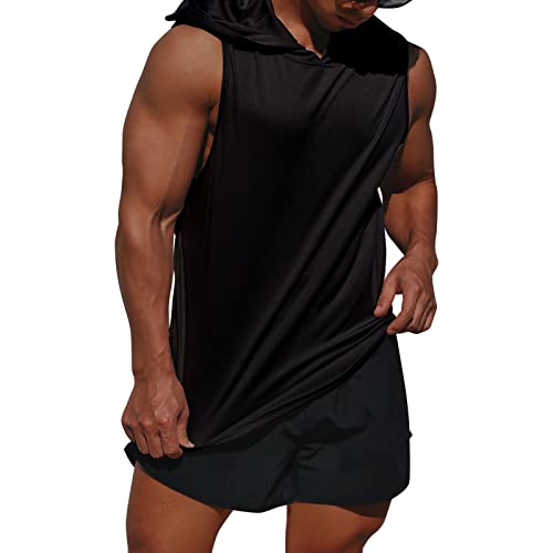 Camisa Esportiva,KKcare Colete masculino com capuz esporte basquete ginásio treino de secagem rápida