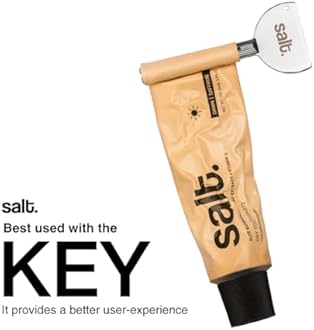 Salt. Oral Care Saffron Dawn Day Toothpaste | Natural Saffron & Mint Flavor | With Calendula Officinalis Extract & Aloe Leaf | Soothes Gums, Protects Enamel | Anti-Bacterial Formula | 100g