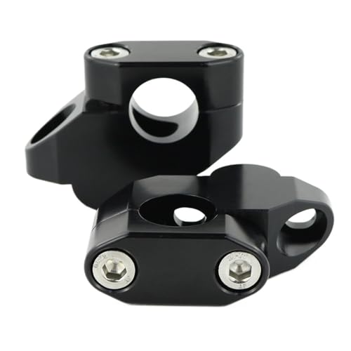 Rehausseur de guidon moto 22mm décalé noir pour XL 1000 V Varadero