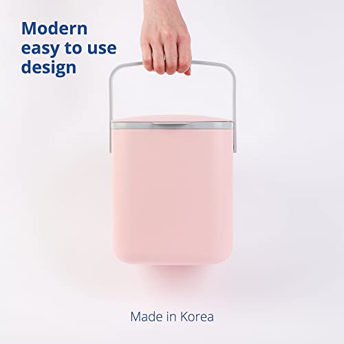 image for BLUE GINKGO Kitchen Compost Bin - Easy Clean Food Waste Bin for Kitche