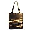 ANABPRMA Vinyl Records Canvas Tote Bag For Women – Reusable Shoulder Bag, Large Shopping Handbag With Button Closure #3