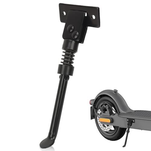 Scooter Ständer, 10 Zoll Universal Aluminiumlegierung Roller Standfuß Elektroroller Seitenständer zusammenklappbarer Elektrofahrrad Ständer Parkständer Fußstützenhalter für den Elektroroller KUGOOM4