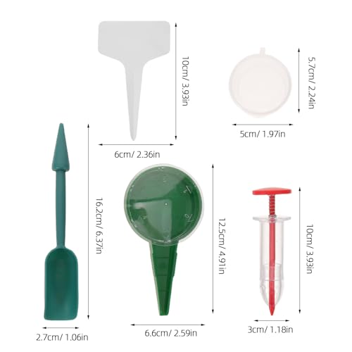 Dispensador de semillas manual para jardinería miniatura 2