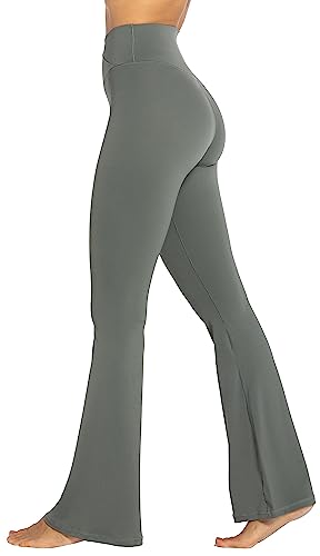 Image of Sunzel Flare Leggings, Crossover Yoga Pants with Tummy Control, High-Waisted and Wide Leg