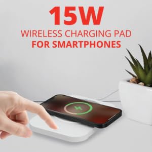 Calentador de taza de café y cargador inalámbrico, calentador de tazas inteligente 2 en 1 y cargador de teléfono inalámbrico de 15 W, tecnología de inducción inteligente ultra segura con apagado 9