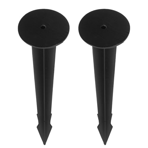 TOYANDONA Estacas Metálicas Resistentes para Luces Solares de Jardín, 2 Juegos de Pinchos para Suelo de 260 MM, Fáciles de Instalar para Exteriores y Césped