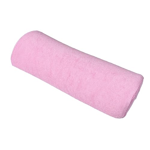 Healeved ネイルアートハンドピロー ハンドクッション マニキュアケアアクセサリー マニキュアツール ハンドレストホルダー 爪 タオル マニキュア枕 ハンドレストクッション フランネル ピンク
