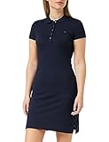 Tommy Hilfiger Damen Heritage Slim Polo Dress Kleid, Blau (Midnight 403), 3XL EU