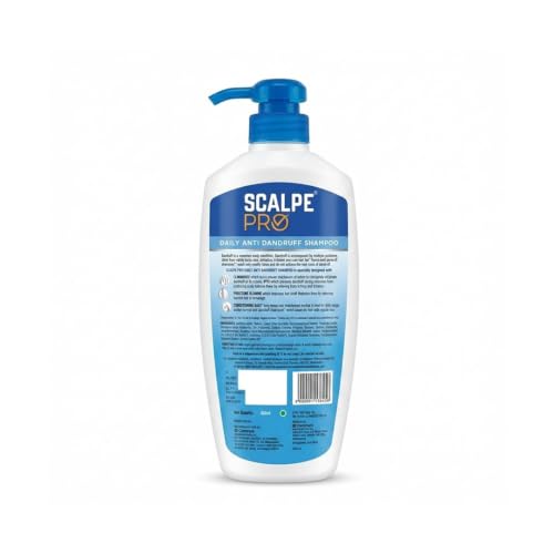 Image of Scalpe Pro Daily Anti-Dandruff Shampoo | Removes Dandruff from Source | Prevents Itching & Irritation | Scalpe Science | Climbazole Formulation | Dermatologically Tested | For Women & Men | 650ml