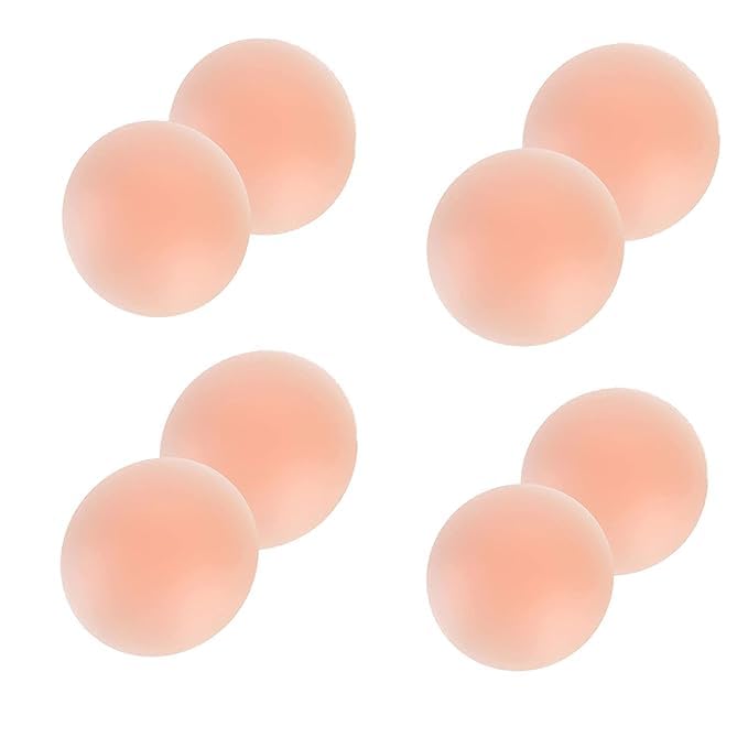 Nipple Covers Self Adhesive Slicone Breast Petals Bra Pad and Reusable Nipple Pads Covers Women's Reusable Nipple Cover Ideal for Womens and Girls-image-32