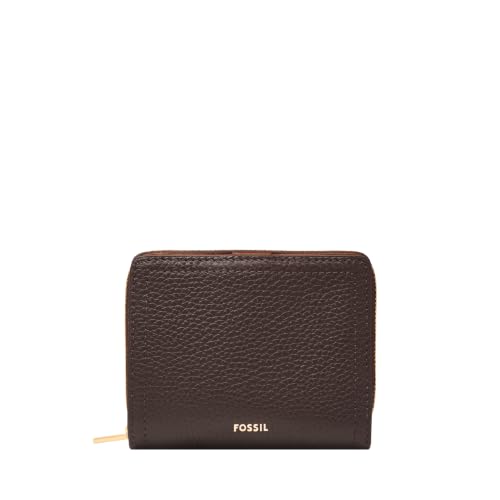 Image of Fossil Women's Logan RFID-Blocking Leather Mini Multifunction Bifold Wallet
