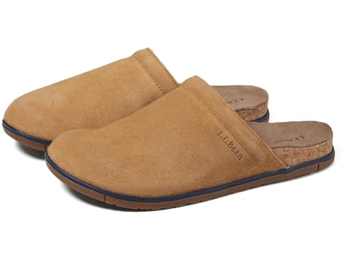 L.L.Bean Women's Go Anywhere Clog Suede, Saddle, 8