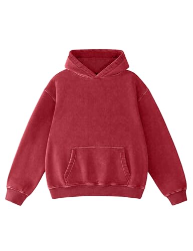 Image of Hatant Oversized Hoodie Sweatshirts for Men Couples Heavyweight Hoodies Pullover Vintage Mens Acid Wash Sweaters Clothes 2026
