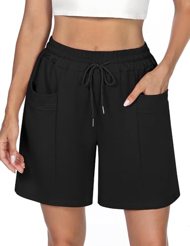 Marvmys Women's Running Shorts Casual Lounge High Waist Athletic Trousers Yoga Gym Shorts Tracksuit Bottoms Sweat Pant