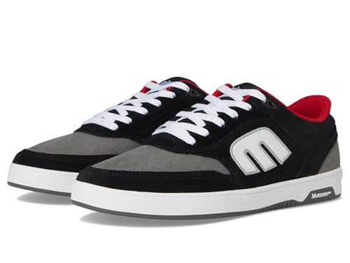 Etnies Men's The Aurelien Michelin Low Top Skate Shoe, Black/Grey/White, 12