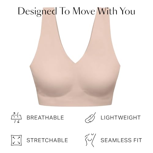 Image of EBY Wireless Bralette Bras for Women, Seamless and Wireless with Wide Comfort Straps