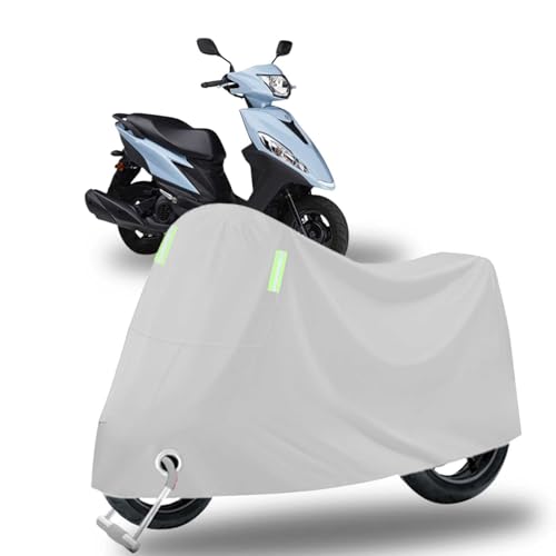に適合する ヤマハ ジョグ125 | JOG125 2つの反射ストリップ 原付カバー 耐熱 溶けない 防雨 防雪 防塵 UVカット 撥水加工 車体カバー 前ロック穴有り盗難防止 全天候型 自転車 オートバイ保護
