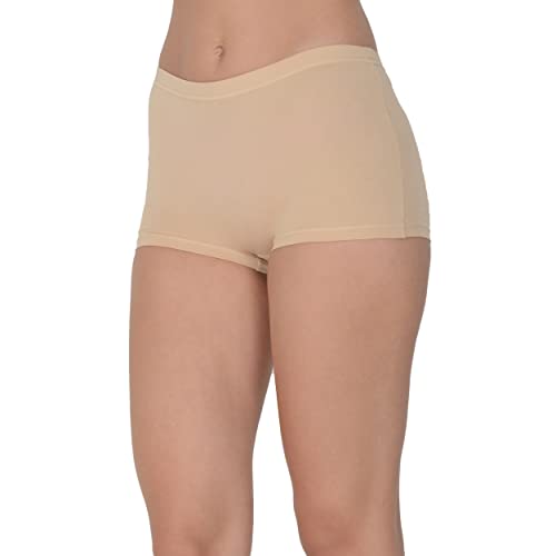 Image of EVA & JOY Women's Cotton Solid Mid-Rise Boyshort Panty
