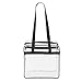 Clear 12 x 12 x 6 Stadium Approved Tote Bag with Side Pocket and 35