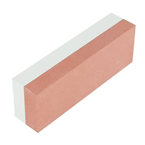 Afilador de Herramientas Industriales de Cocina de Grano 400 y 1500 de Dos Lados, Piedra Afiladora de Corindón Verde y Rojo