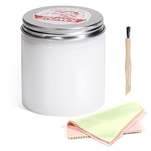 RUNCL Reel Maintenance Kit with Grease, Cleaning Cloths, and Brush – Compatible with Spinning, Baitcasting, and Conventional Reels – Rust Protection & Smooth