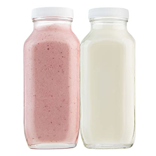 kitchentoolz Glass Milk Bottles