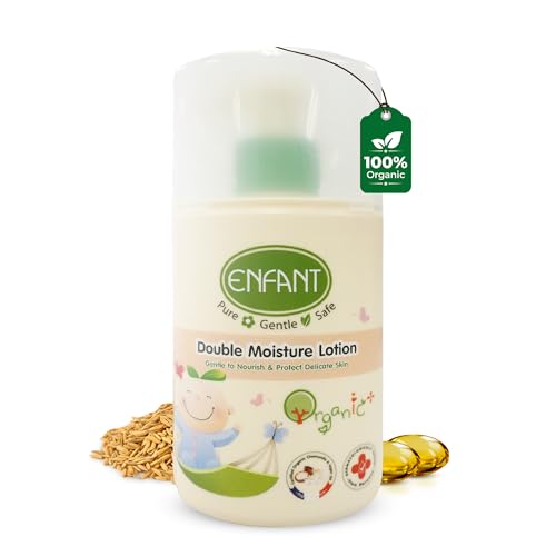 ENFANT Organic Double Moisture Lotion 250ML Baby Moisture Lotion Gentle To Nourish & Protect Delicate Skin Dermatologically Tested In Germany FDA & USDA approved