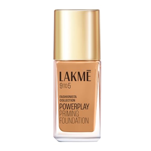 Image of Lakme 9To5 Primer + Matte Perfect Cover Foundation, W320 Warm Caramel, 25 ml