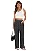 Tanst Sky Baggy Sweatpants for Women Loose Wide Leg Pants Vintage Acid Washed Y2K Clothes Fall Fashion Elastic Hight Waist Drawstring Barrel Trousers with Pockets Black M