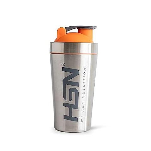 HSN Shaker We Are Nutrition! Stal nierdzewna | 500 ml | Kubek do miksowania z optymalnym systemem mieszania w pokrywie, zamknięcie zapobiegające zaparowaniu | bezzapachowy | łatwe czyszczenie