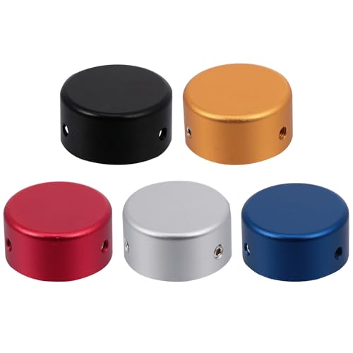 FENICAL Footswitch Topper Protection Cap for Guitar Effect Pedals 5 Sets Aluminium Alloy that Extends Service Life and Prevents Wear Seeking Sturdy Pedal Footswitch for Musicians