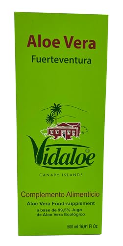 Vidaloe Complemento Alimenticio de Aloe Vera 99,5% 500ml,1 unidad