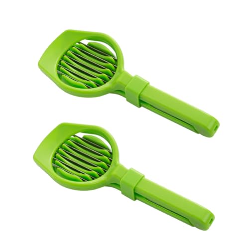 ULTECHNOVO 1 Juego Rebanador De Fechas Rojas Cortadoras El Cortar Rebanadoras De Frutas Caseras Trituradoras De Cocina Trituradora De Verduras Acero Inoxidable Verde 2 Piezas