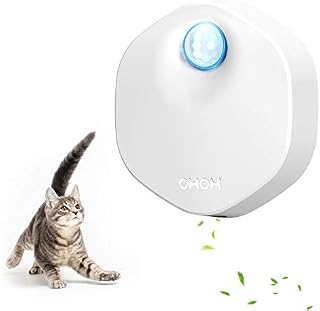 Pet Deodorate Litter Box Odor Genie, Auto On/Off, Way Better Than Deodorizer or Neutralizer, Reduce Litter Dust, for All Kinds Cat ToiletDog Toilet,CarWardrobe (White, Classic)