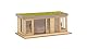 NOCH Sauna mit Ausblick, Modell Saunahaus, 8,9 x 4,3 cm passend für Spurweite H0 perfekt für Modellanlagen und Dioramen