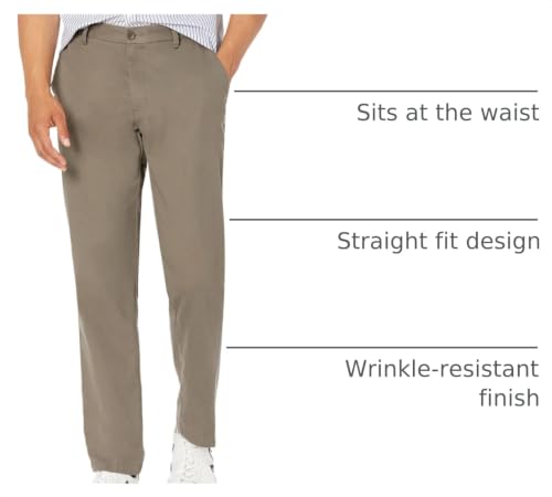 Image of Amazon Essentials Men's Straight-Fit Wrinkle-Resistant Flat-Front Chino Pant