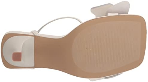 Steve Madden Women's Amani Heeled Sandal, White, 8 | Image 3