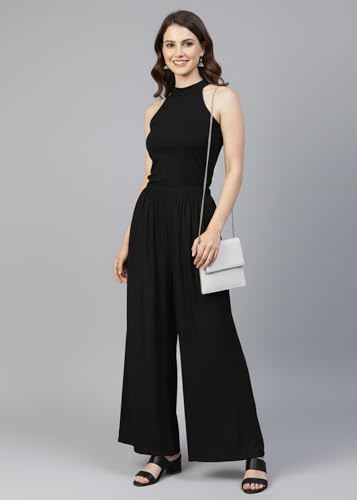 Image of Go Gazab - Stylish Women's Palazzo: Trendy Rayon Solid Color Ethnic Wear Palazzo