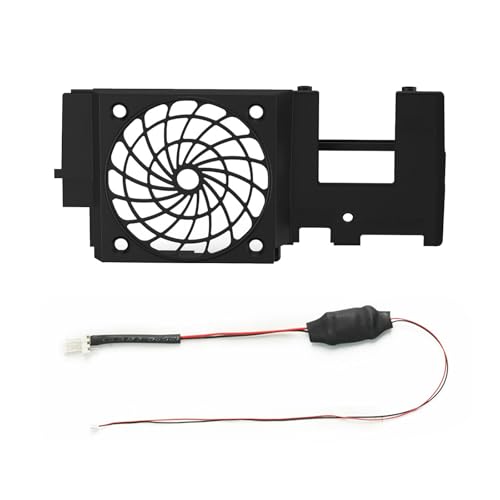 Sisyeuo Accesorios para juegos para soporte de ventilador de silencio gordo con juego de ventilador de refrigeración, adaptador de refrigeración de consola de repuesto