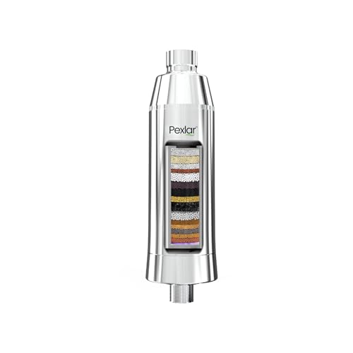 Image of Pexlar SFA25 Pro - Water Filter for Tap - Hard Water Softener for Tap & Shower - Control Hair Fall - for Better Hair and Skin - with Universal Cartridge - 1 Pack