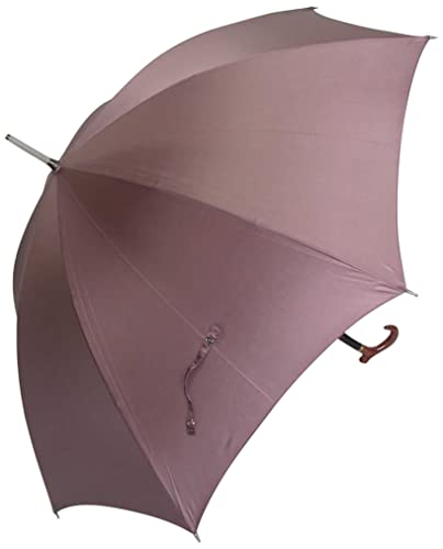 ダービー型傘 あずき木目茶88