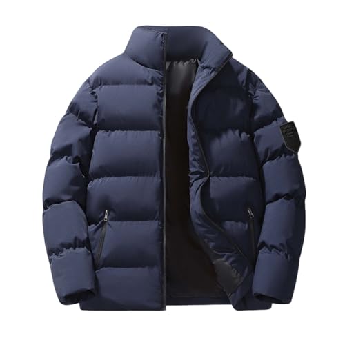 Veste bomber homme ample thermique et chaude à fermeture éclair pour hiver