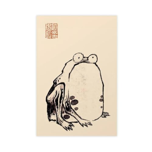 Impression sur toile grenouille japonaise 61x91 cm pour chambre
